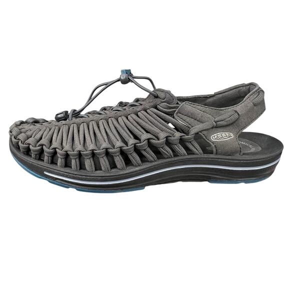 Keen Mens Uneek Grey Corded Trail Hiking Sandal Size US 8 - Picture 3 of 10